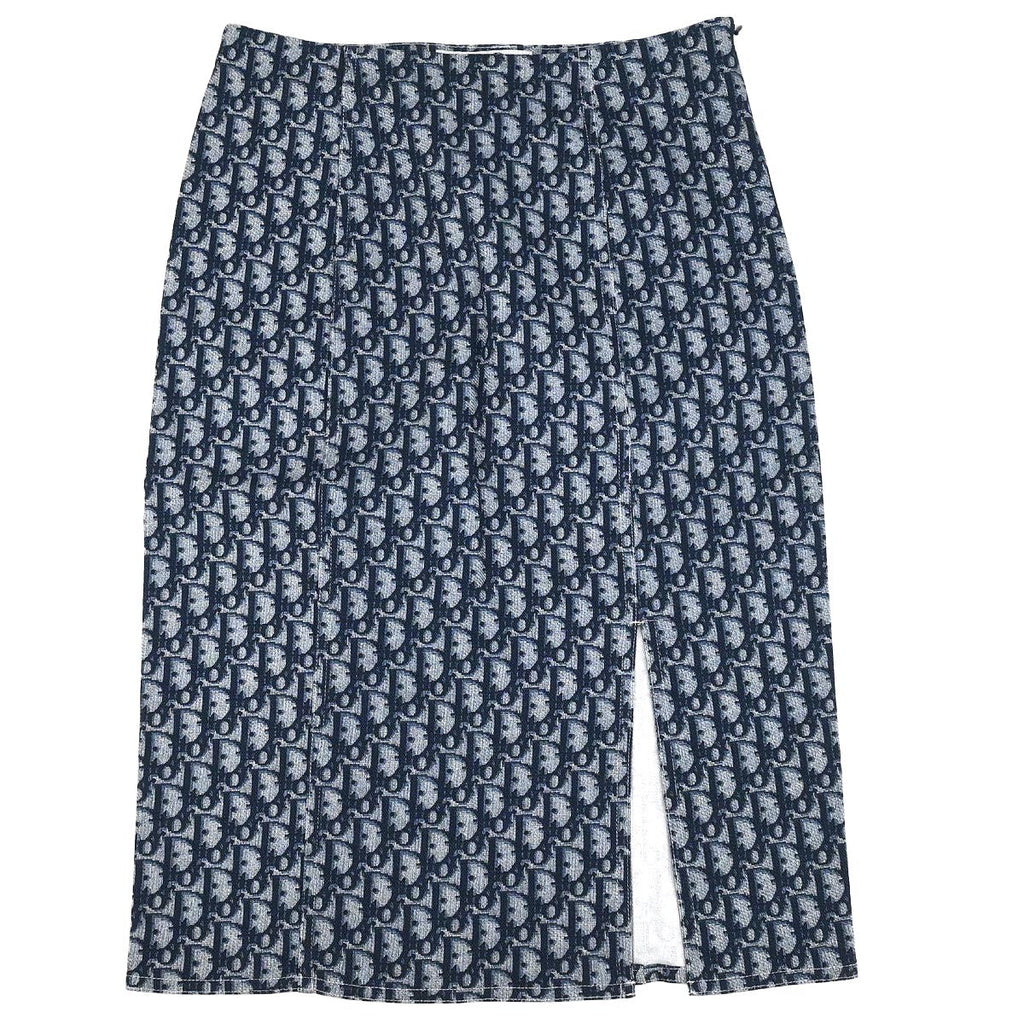 Christian Dior 2002 Trotter Skirt Navy #38