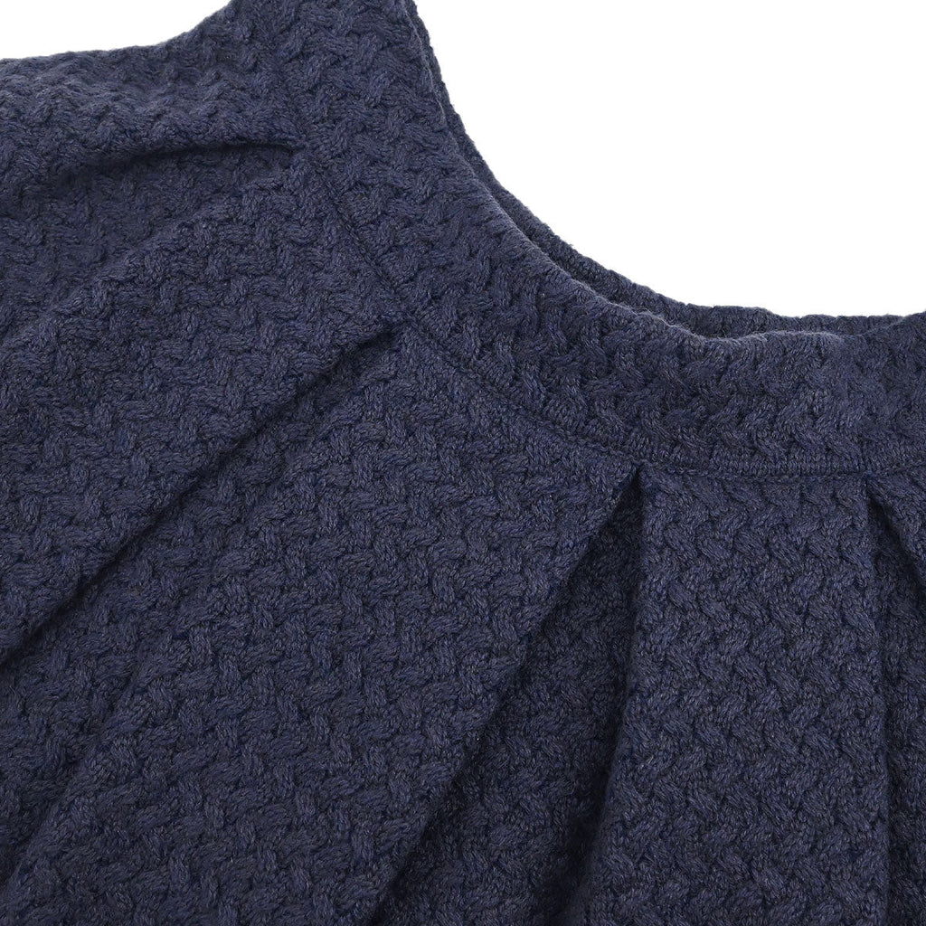 Christian Dior 2002 Setup Suit Cardigan Skirt Navy #38 #36