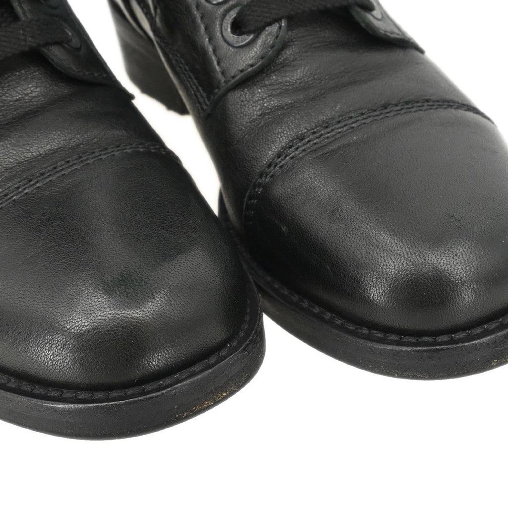 Chanel * Black Boots Shoes #36 1/2