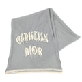 Christian Dior Gray Scarf Stole Small Good