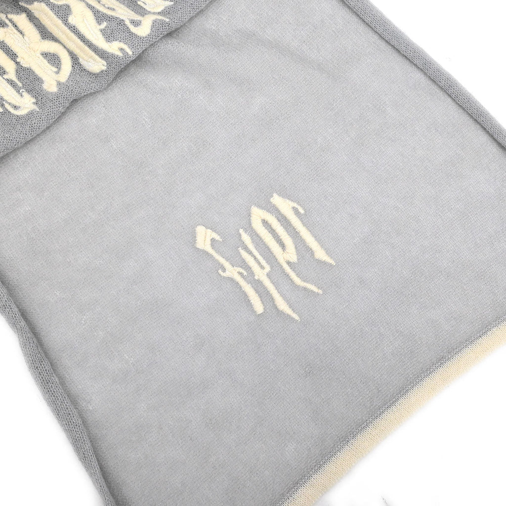 Christian Dior Gray Scarf Stole Small Good