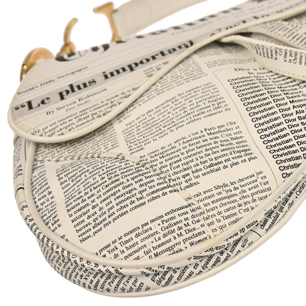 Christian Dior Newspaper Saddle Bag
