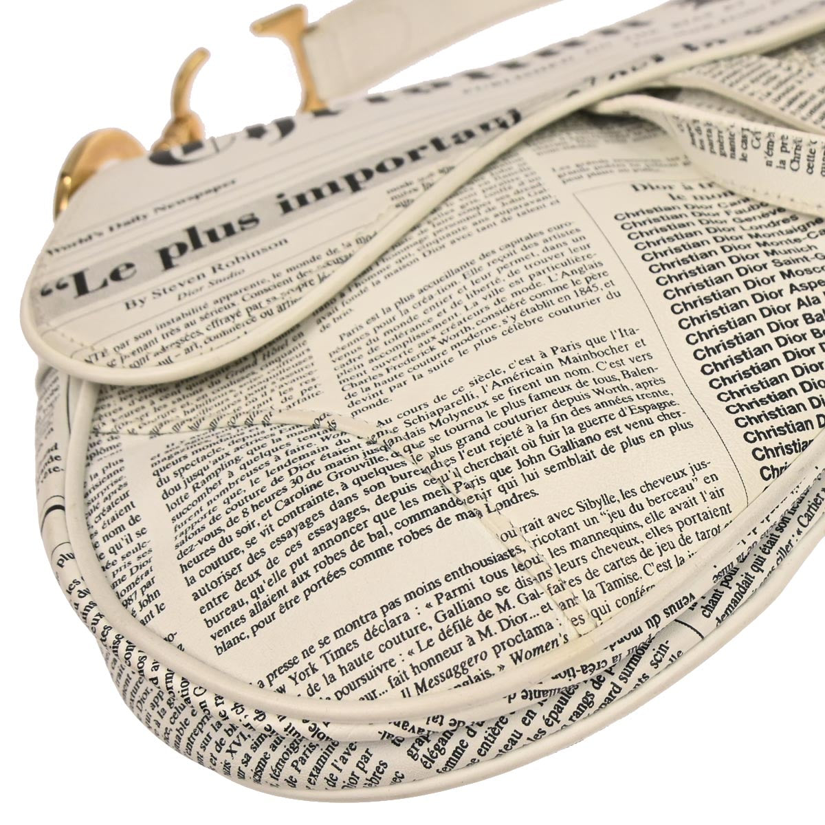 Christian Dior Newspaper Saddle Bag