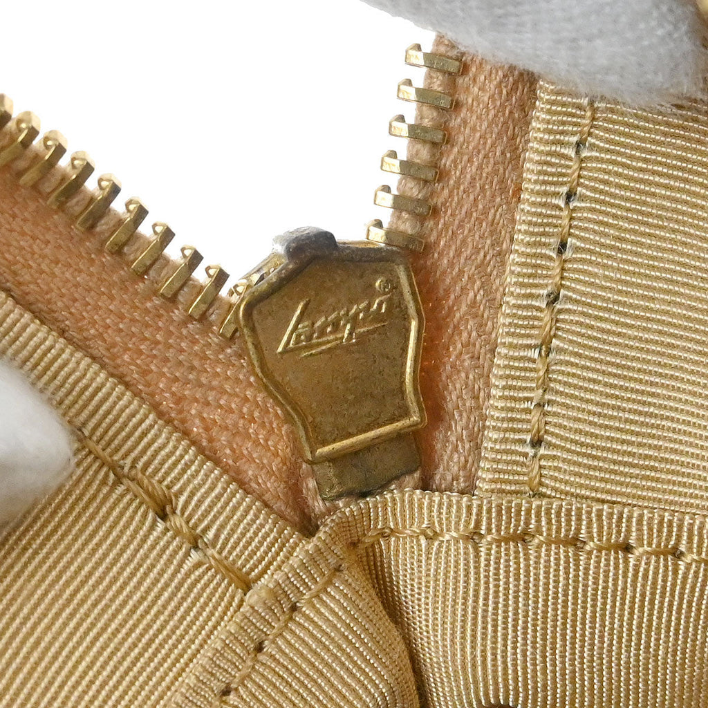 Chanel 2005-2006 Beige Caviar Skin Bowling Bag 27