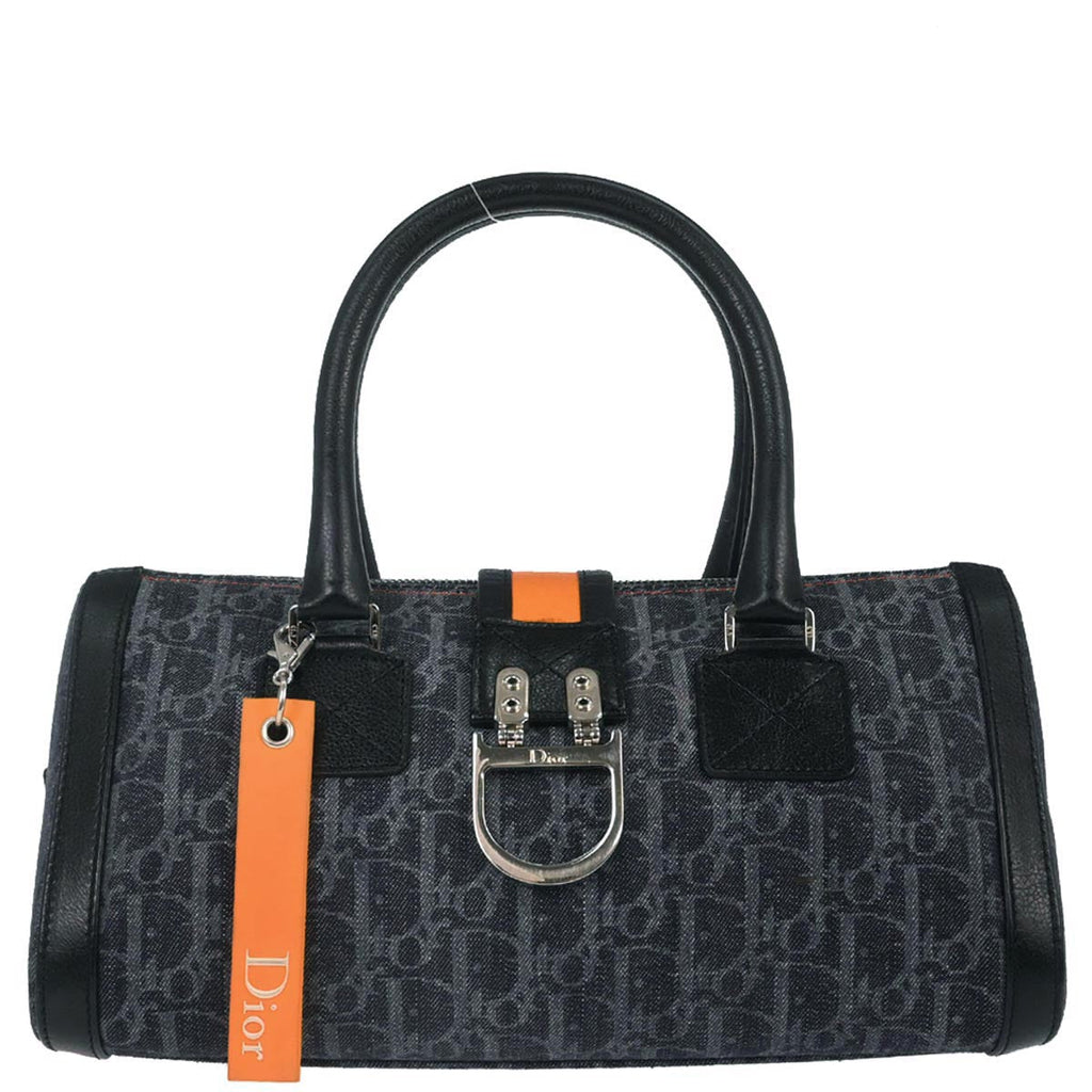 Christian Dior Navy Flight Handbag