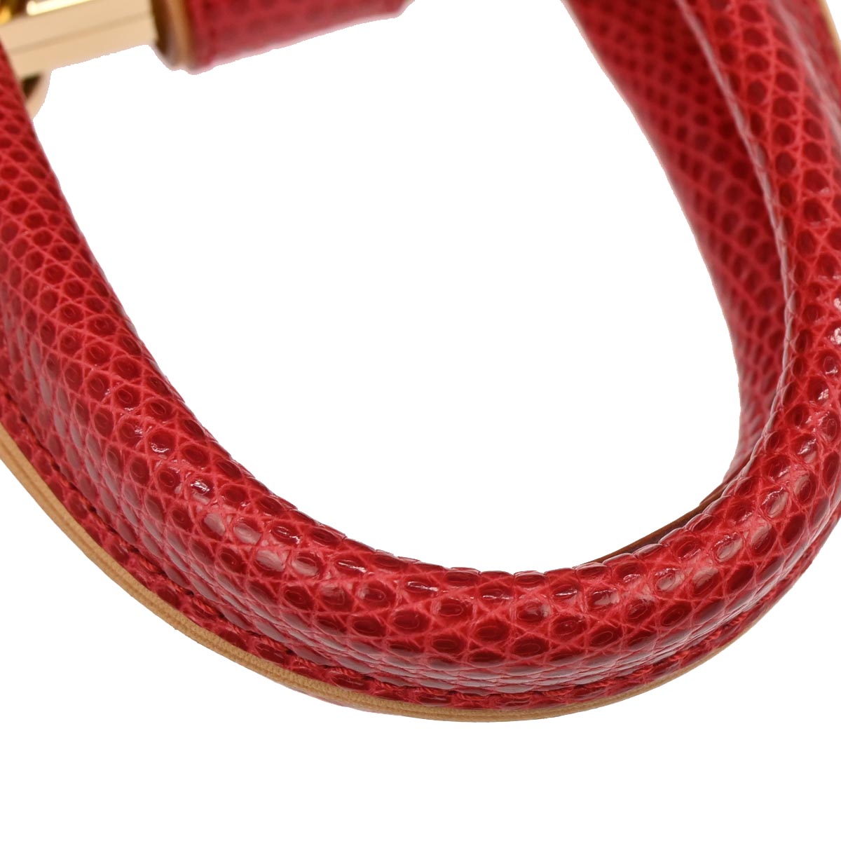 Louis Vuitton 2005 Lizard Monogram Cherry Sac Fermoir MM M95003