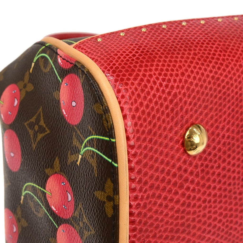 Louis Vuitton 2005 Lizard Monogram Cherry Sac Fermoir MM M95003