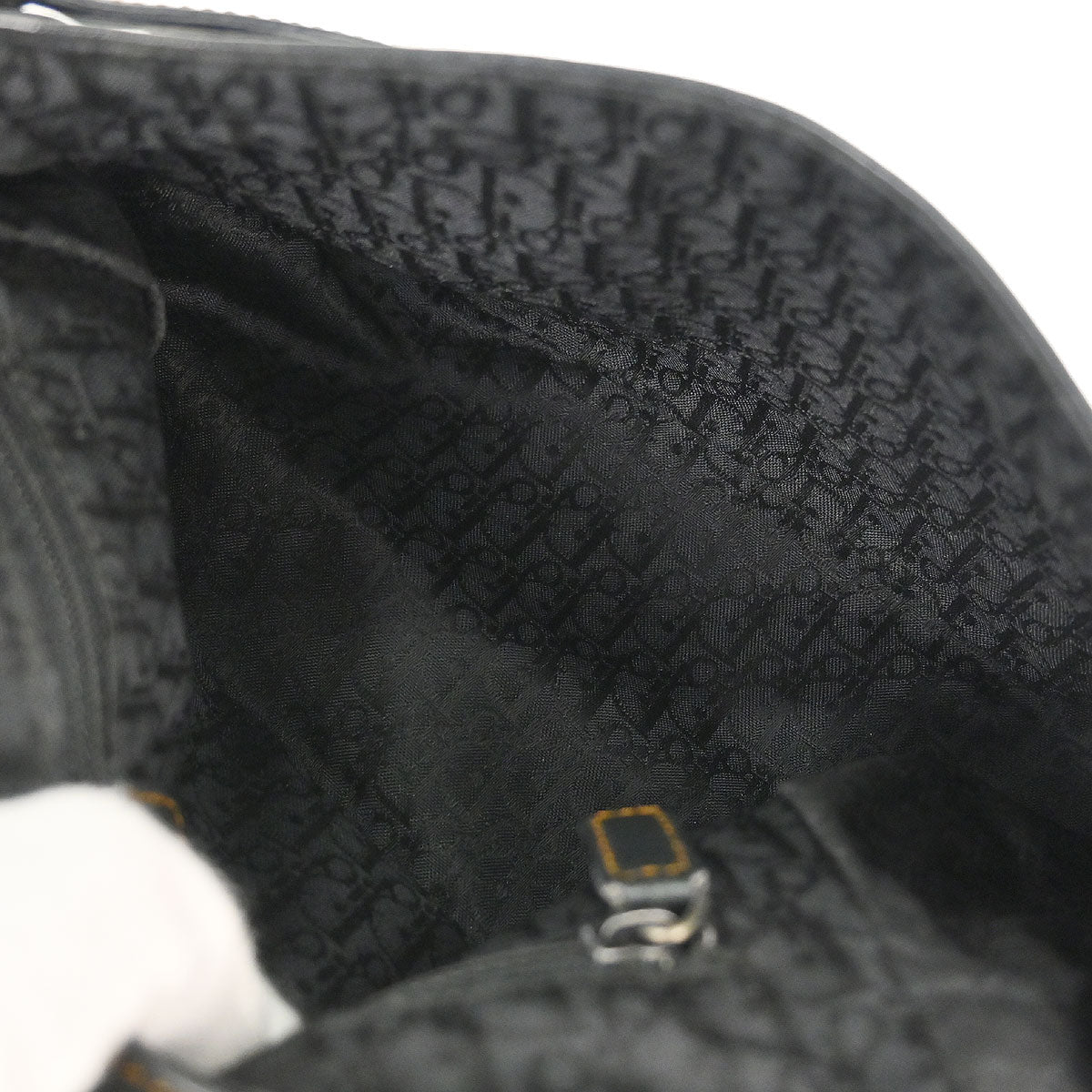 Christian Dior Black Gaucho Crossbody Bag