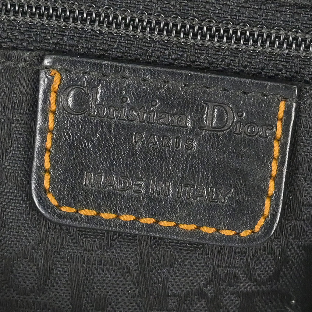 Christian Dior Black Gaucho Crossbody Bag
