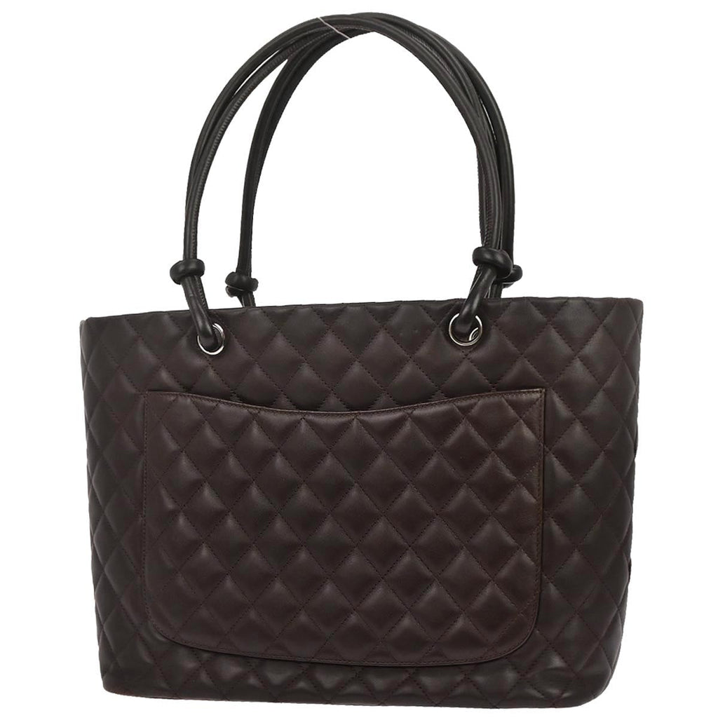 Chanel 2005-2006 Brown Calfskin Cambon Ligne Tote Handbag