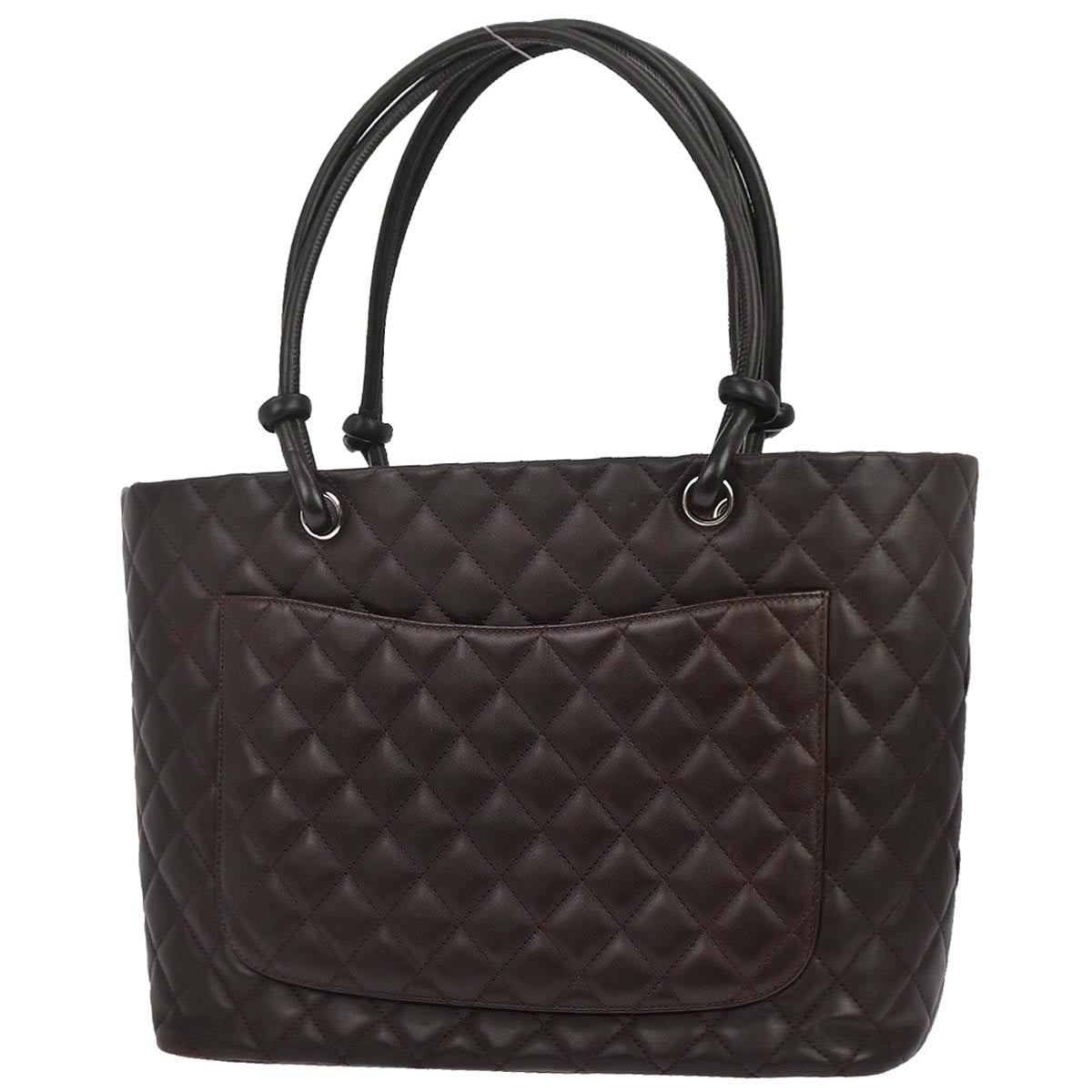 Chanel 2005-2006 Brown Calfskin Cambon Ligne Tote Handbag