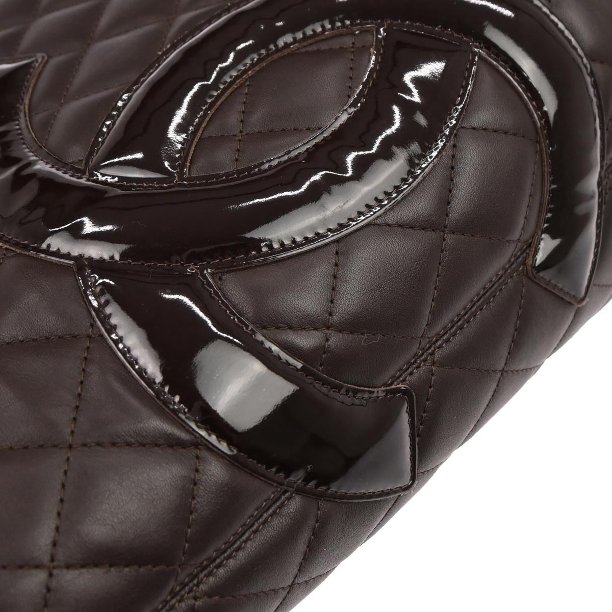 Chanel 2005-2006 Brown Calfskin Cambon Ligne Tote Handbag