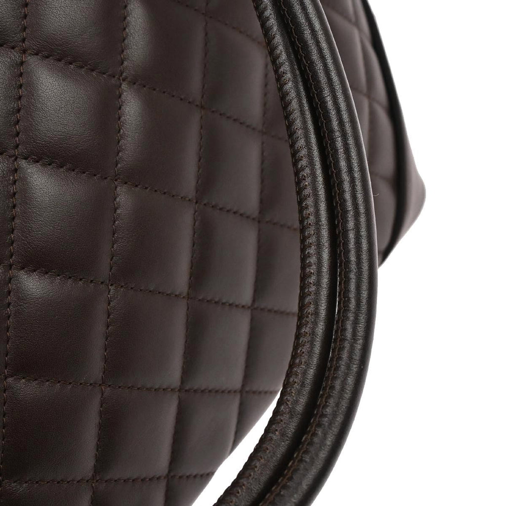 Chanel 2005-2006 Brown Calfskin Cambon Ligne Tote Handbag