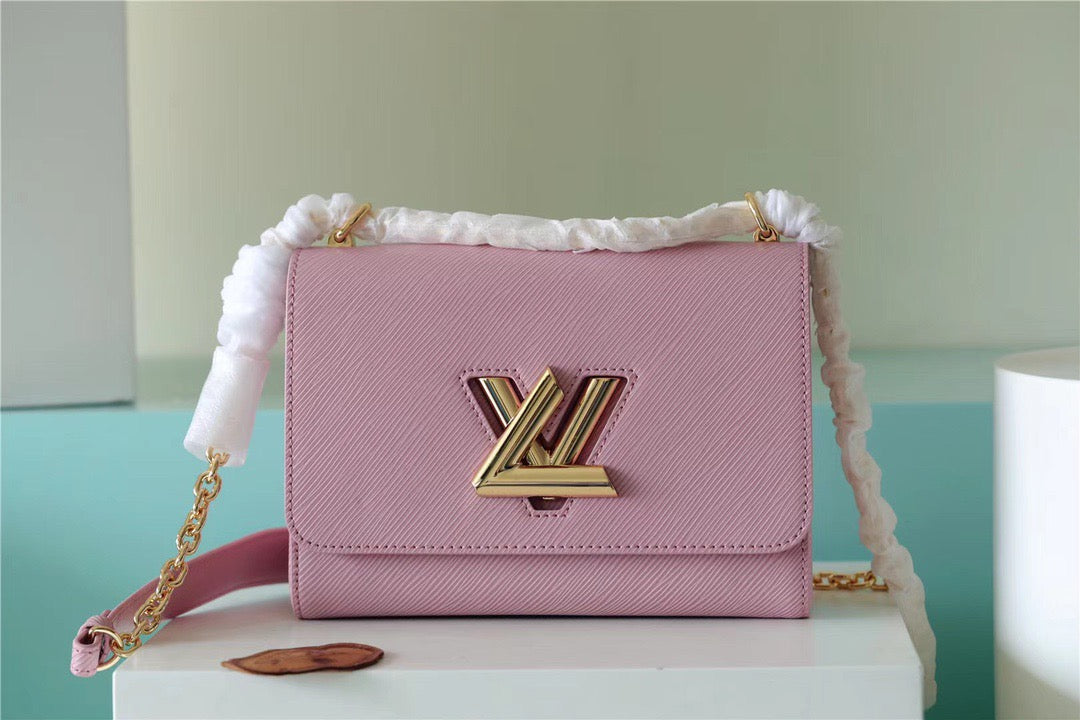 Louis Vuitton Twist MM Epi Guimauve Purple For Women,  Shoulder And Crossbody Bags 9.1in/23cm Louis Vuitton