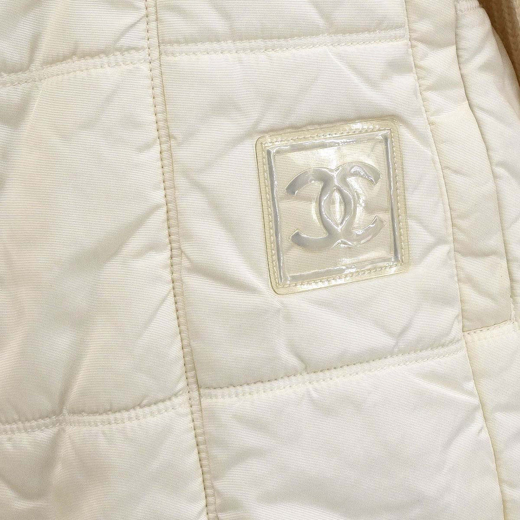 Chanel 2000 Sport Line Zip Up Coat White #38