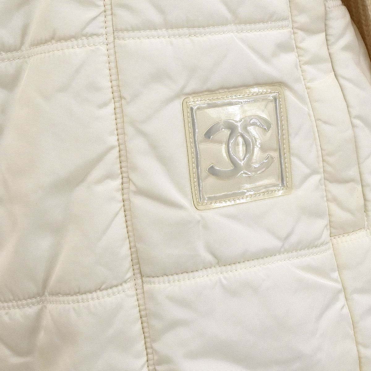 Chanel 2000 Sport Line Zip Up Coat White #38