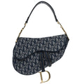 Christian Dior Navy Trotter Saddle Handbag