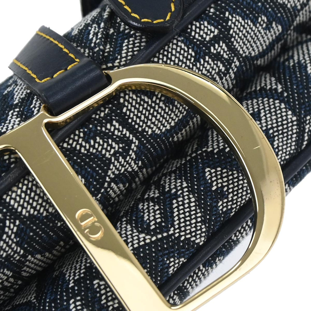 Christian Dior Navy Trotter Saddle Handbag