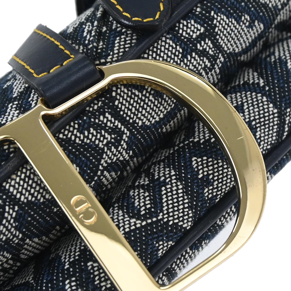 Christian Dior Navy Trotter Saddle Handbag