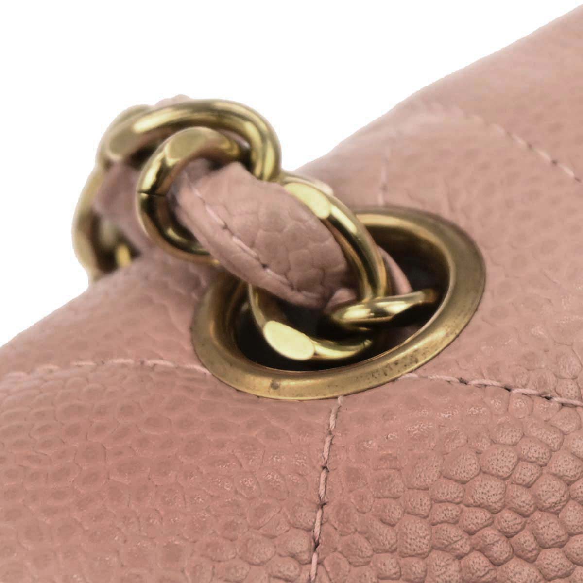 Chanel 1994-1996 Pink Caviar Skin Small Diana Shoulder Bag