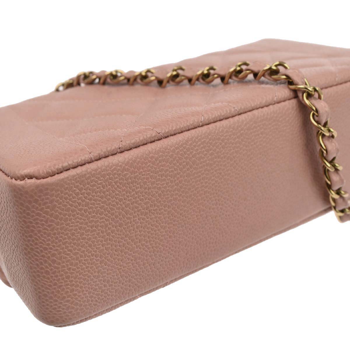 Chanel 1994-1996 Pink Caviar Skin Small Diana Shoulder Bag