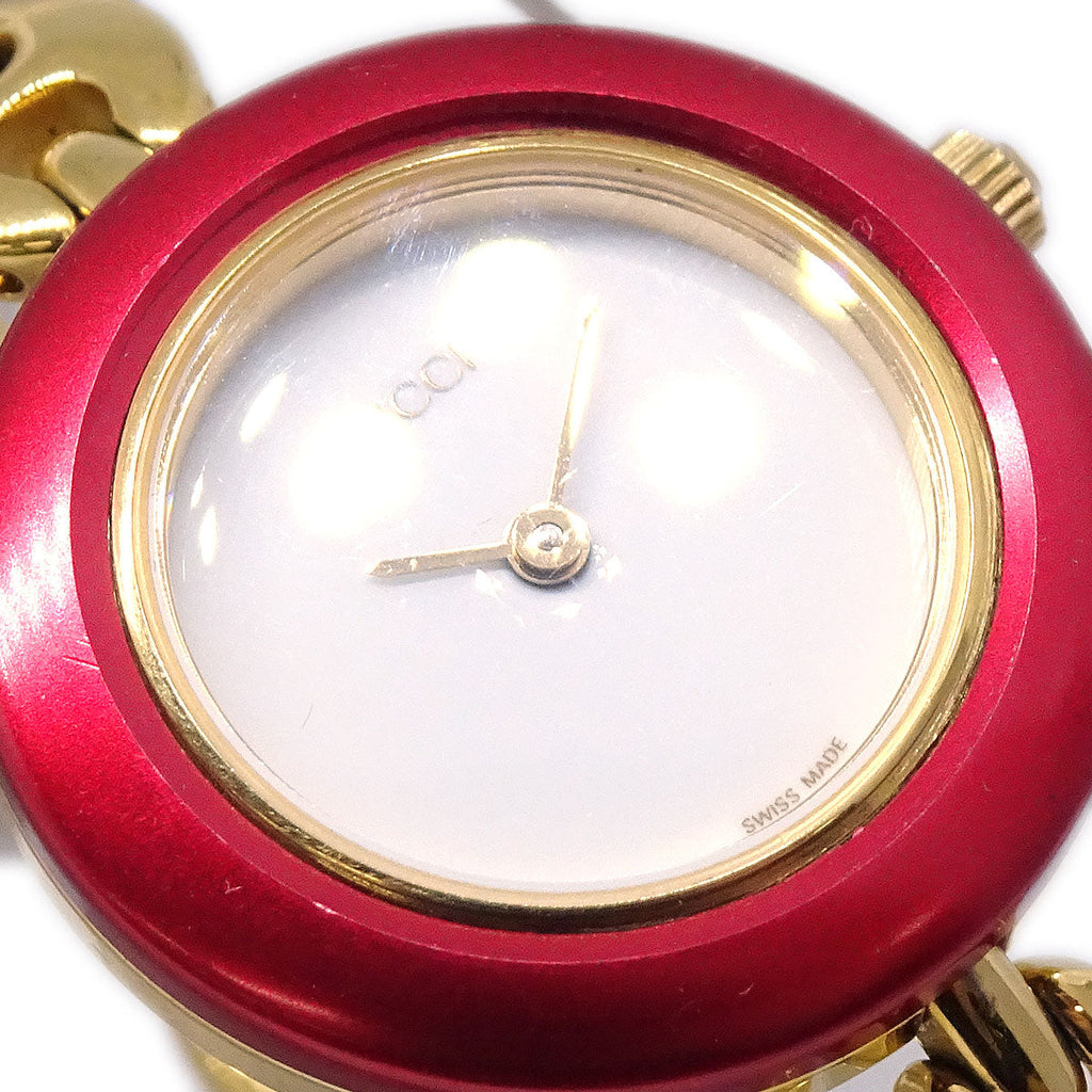 Gucci 11/12.2 Change Bezel Chameleon Quartz Watch SS
