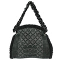 Chanel 2005-2006 Black Mouton Choco Bar Tote Handbag