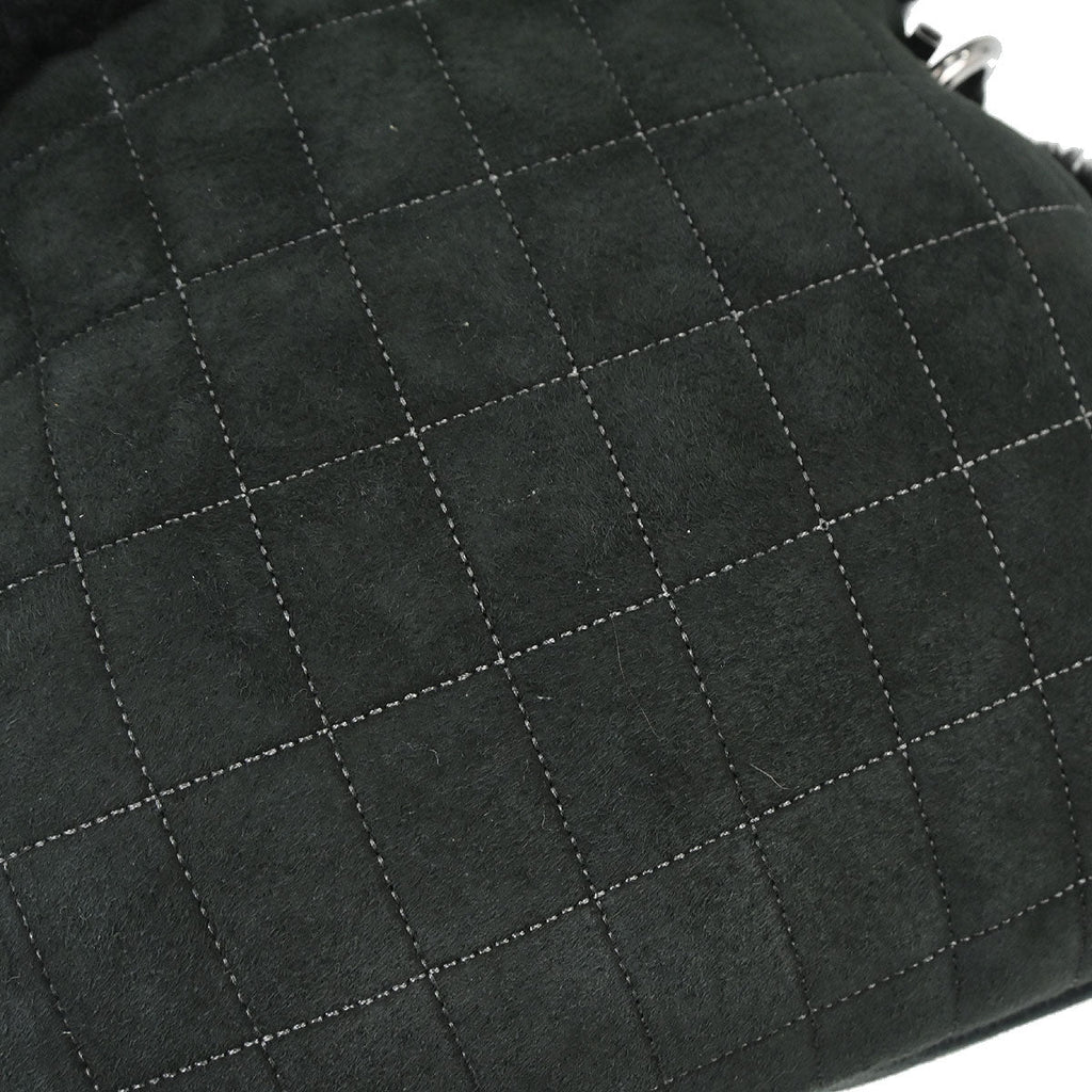 Chanel 2005-2006 Black Mouton Choco Bar Tote Handbag