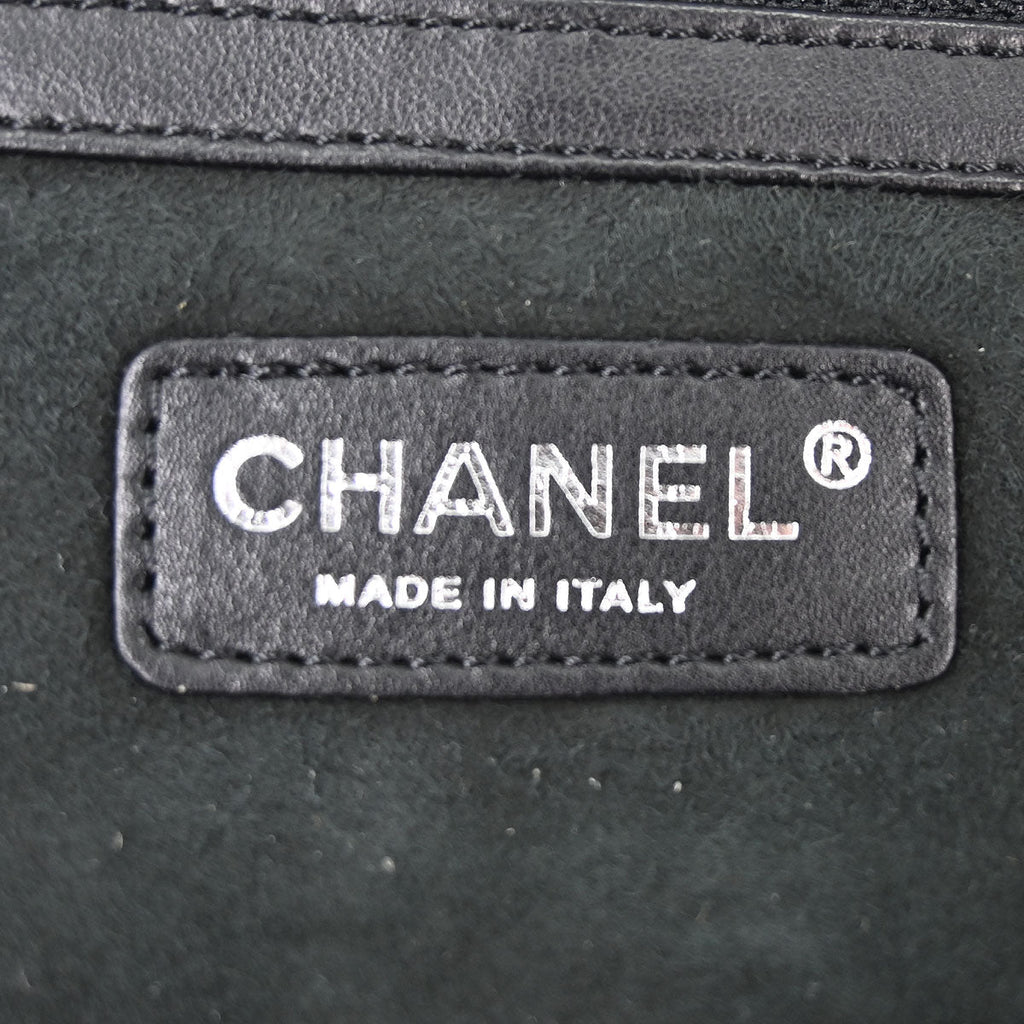 Chanel 2005-2006 Black Mouton Choco Bar Tote Handbag