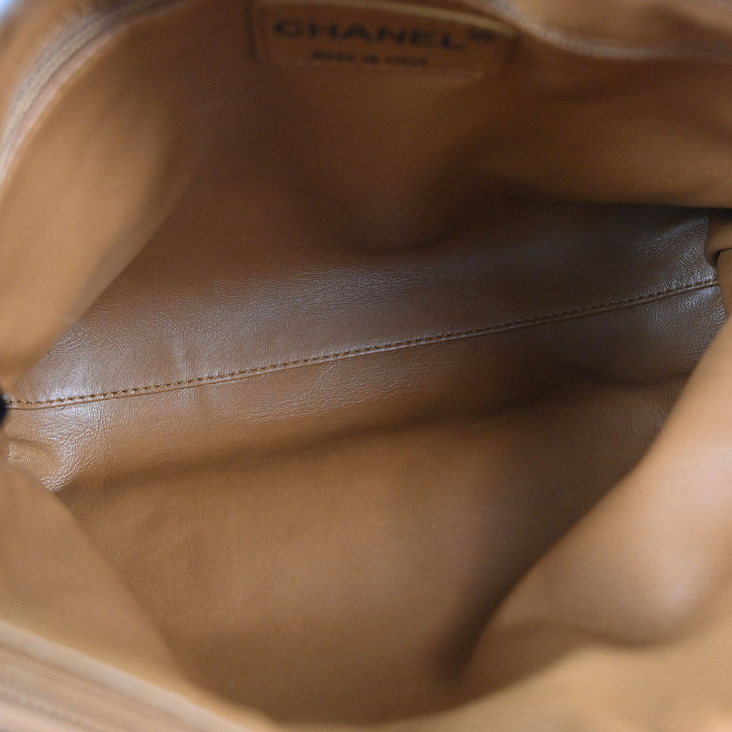 Chanel 2002-2003 Brown Lapin Fur Handbag