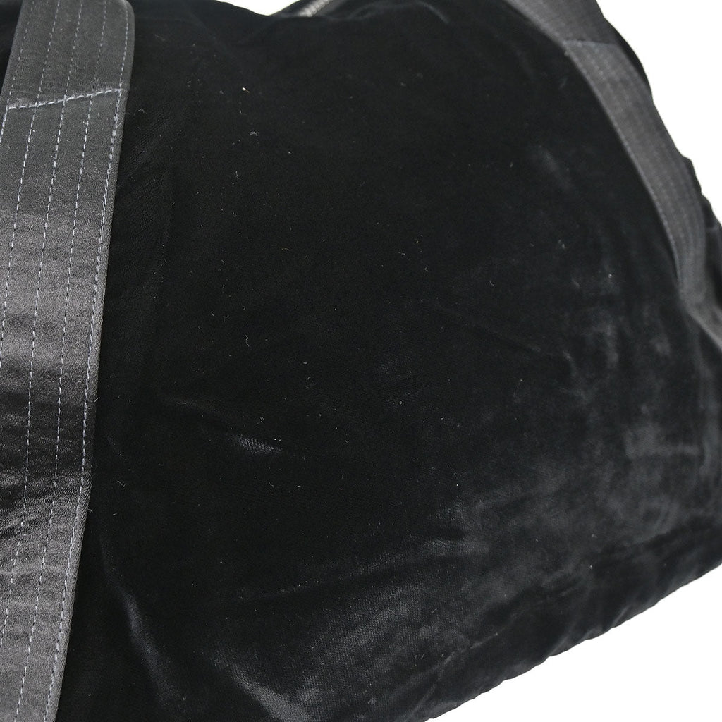 Chanel 2005-2006 Black Velours Duffle Handbag