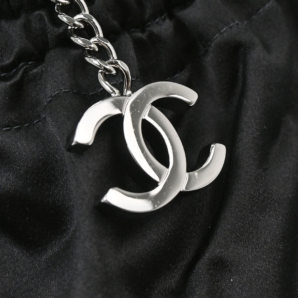 Chanel 2005-2006 Black Velours Duffle Handbag