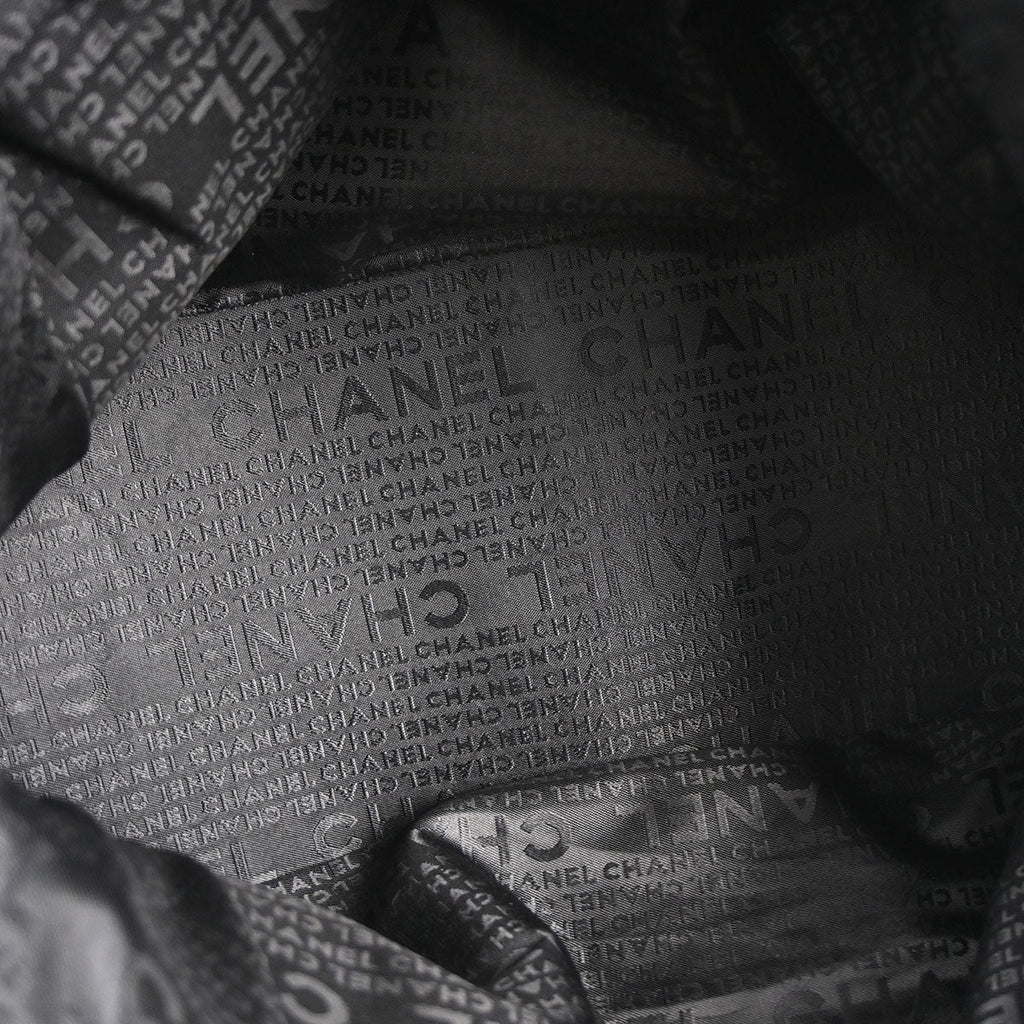 Chanel 2005-2006 Black Velours Duffle Handbag