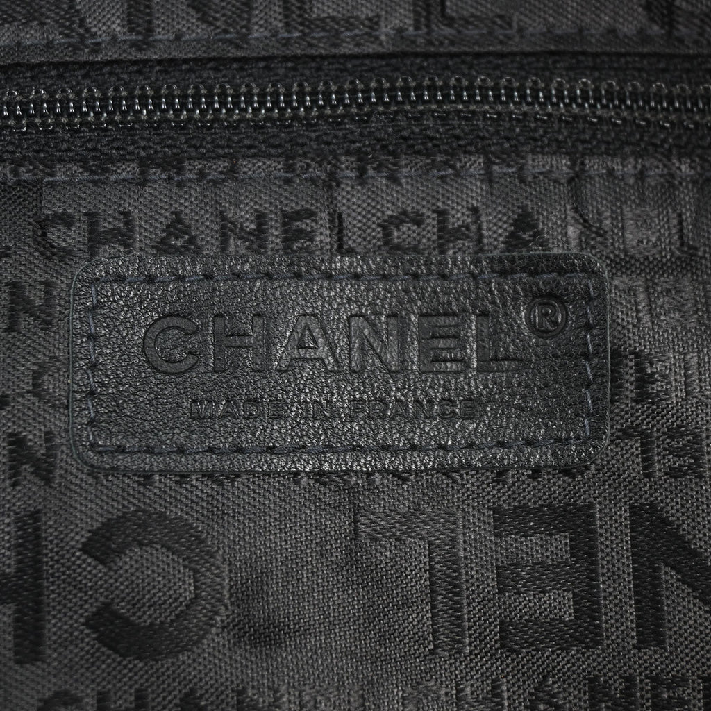 Chanel 2005-2006 Black Velours Duffle Handbag