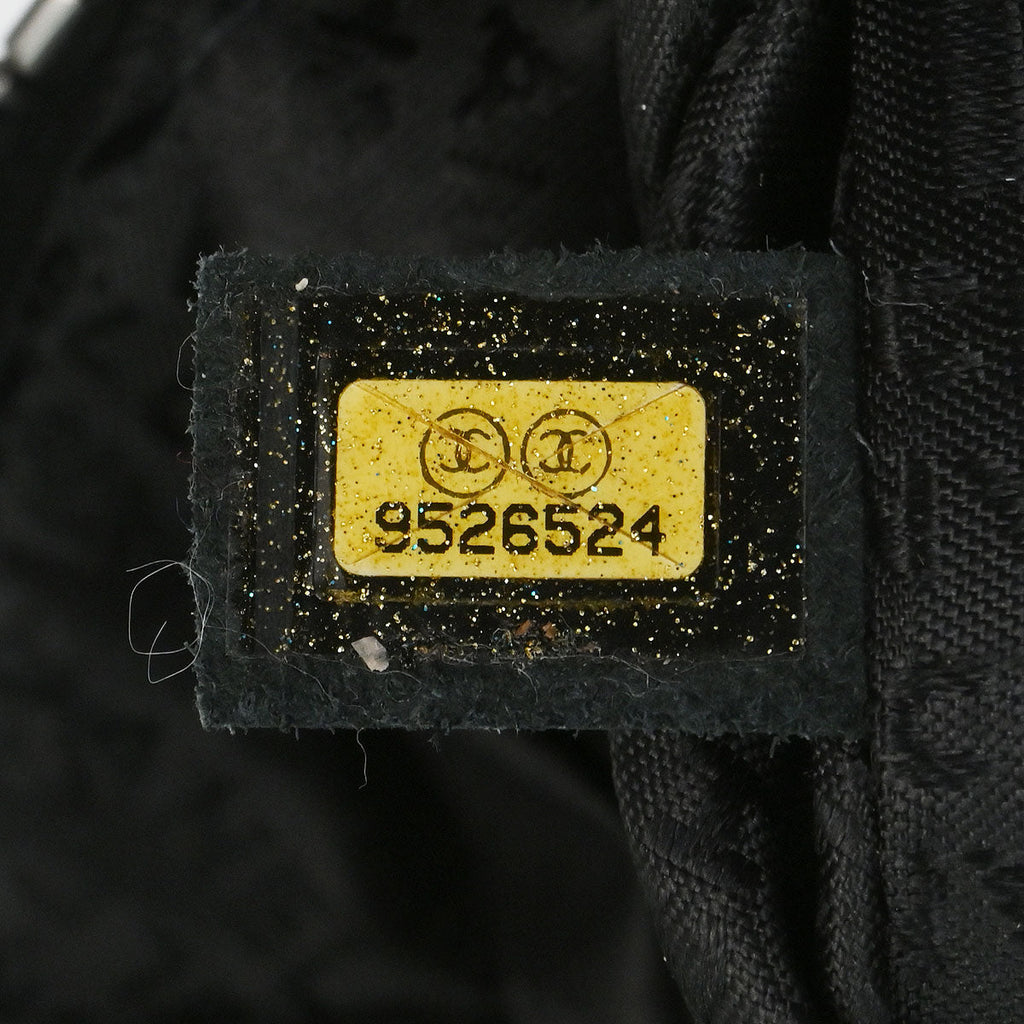 Chanel 2005-2006 Black Velours Duffle Handbag