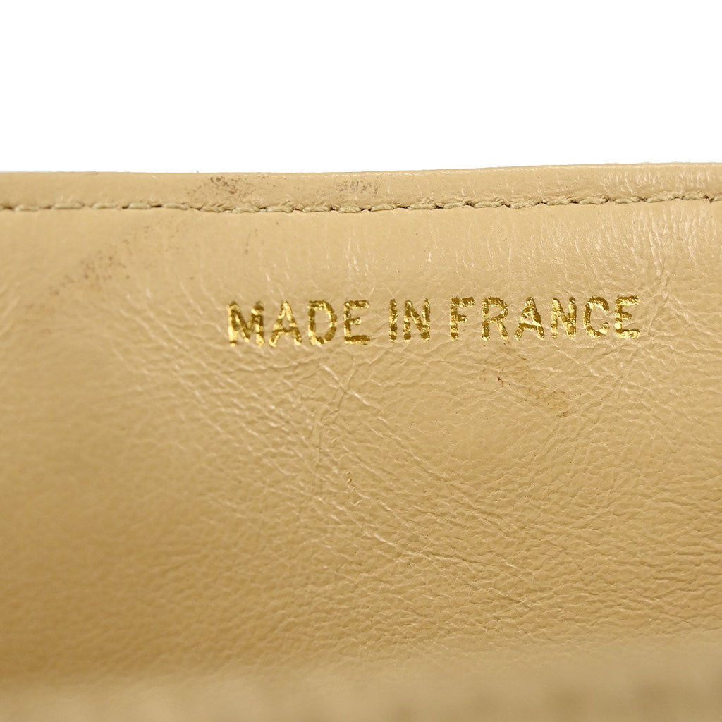 Chanel 2000-2002 Beige Straw Briefcase Business Handbag