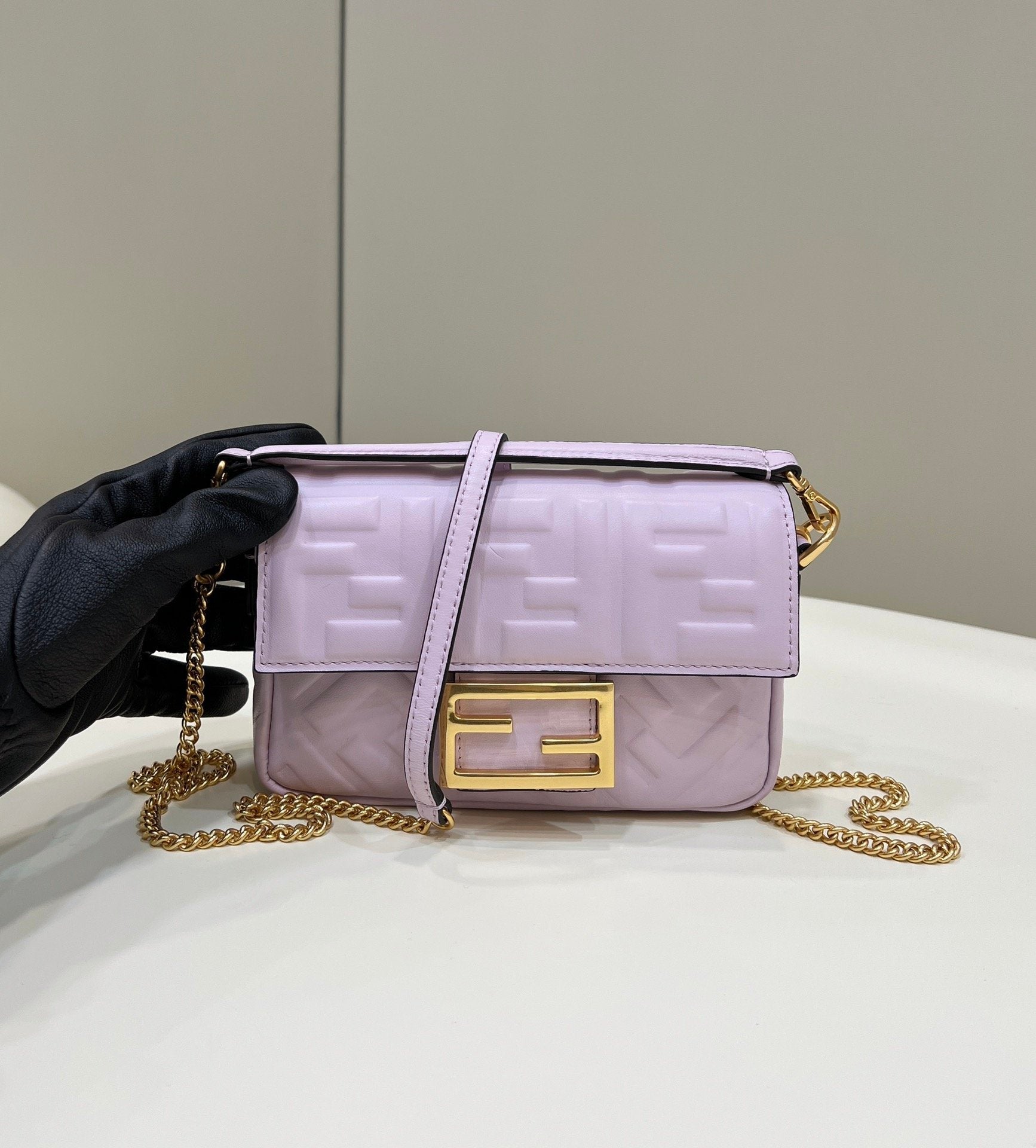Baguette Purple For Women, Handbags, Shoulder And Crossbody Bags 7.5in/19cm FF 8BS017