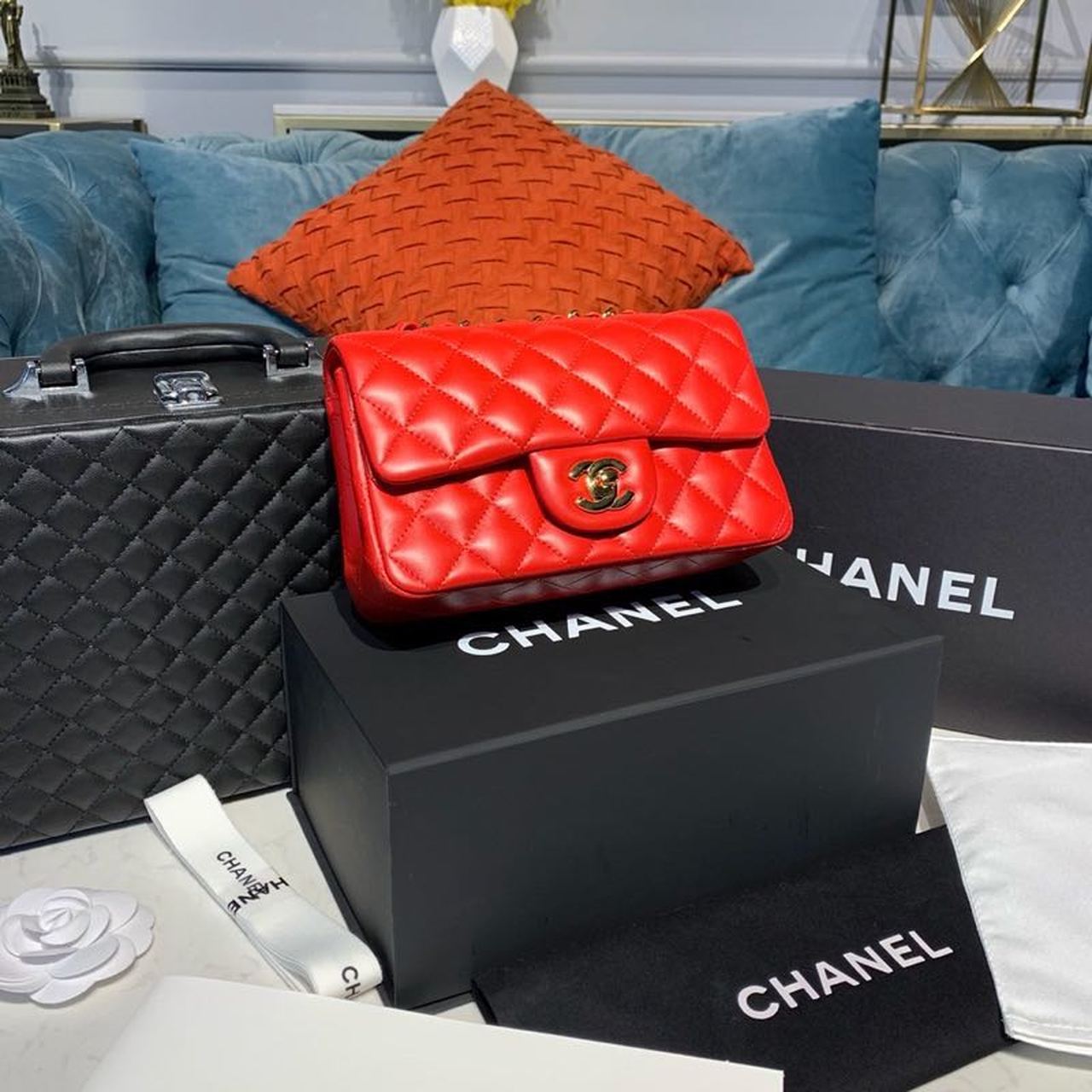ChanelMini GlamIap Bag Red For Women Bags Bag, Shoulder And Crossbody 7.8in/20cm A69900