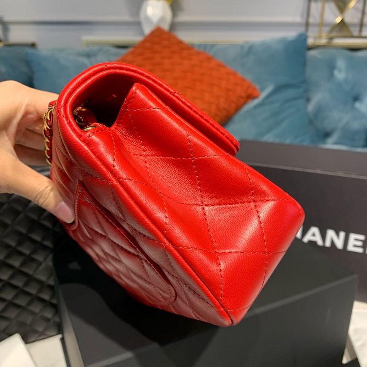ChanelMini GlamIap Bag Red For Women Bags Bag, Shoulder And Crossbody 7.8in/20cm A69900