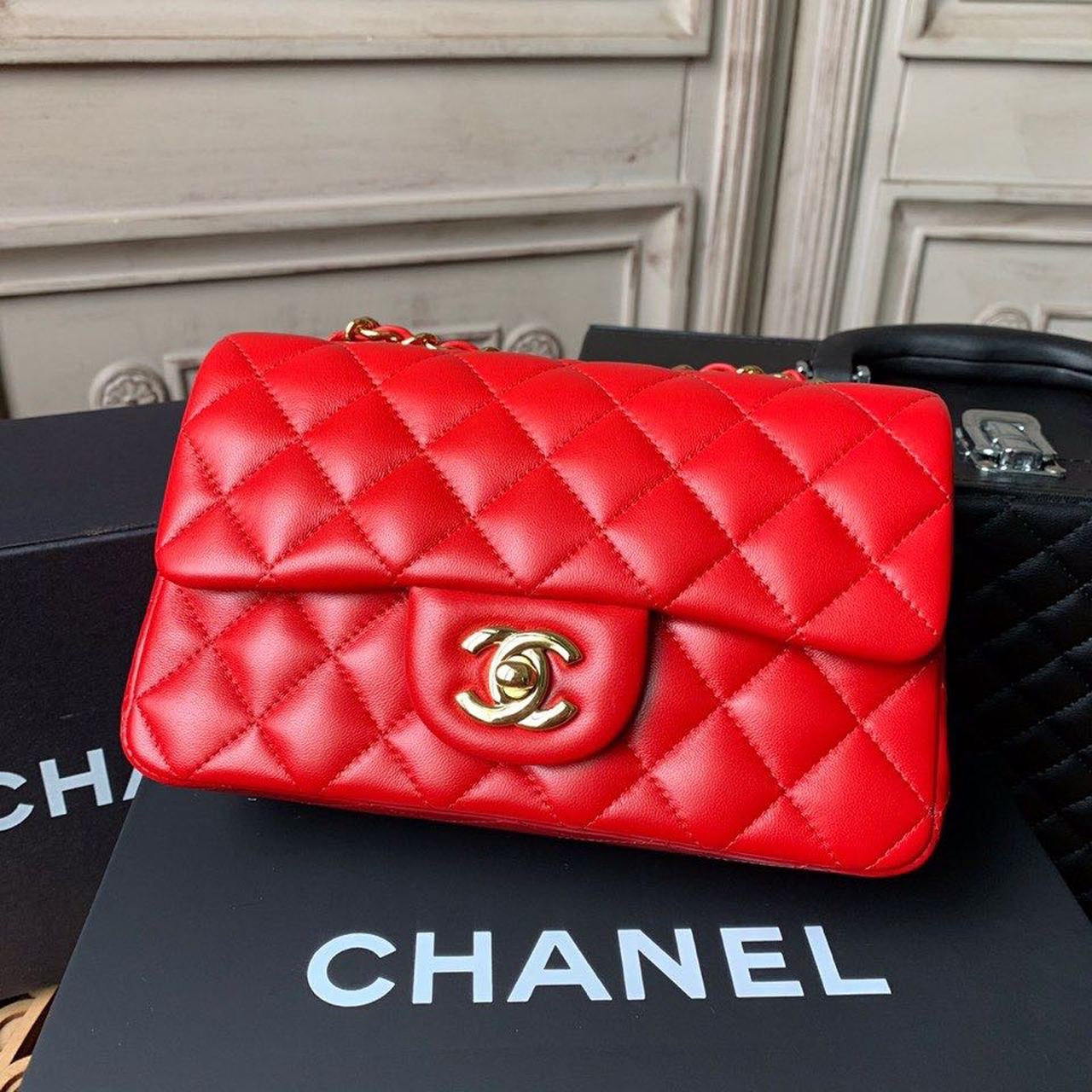 ChanelMini GlamIap Bag Red For Women Bags Bag, Shoulder And Crossbody 7.8in/20cm A69900