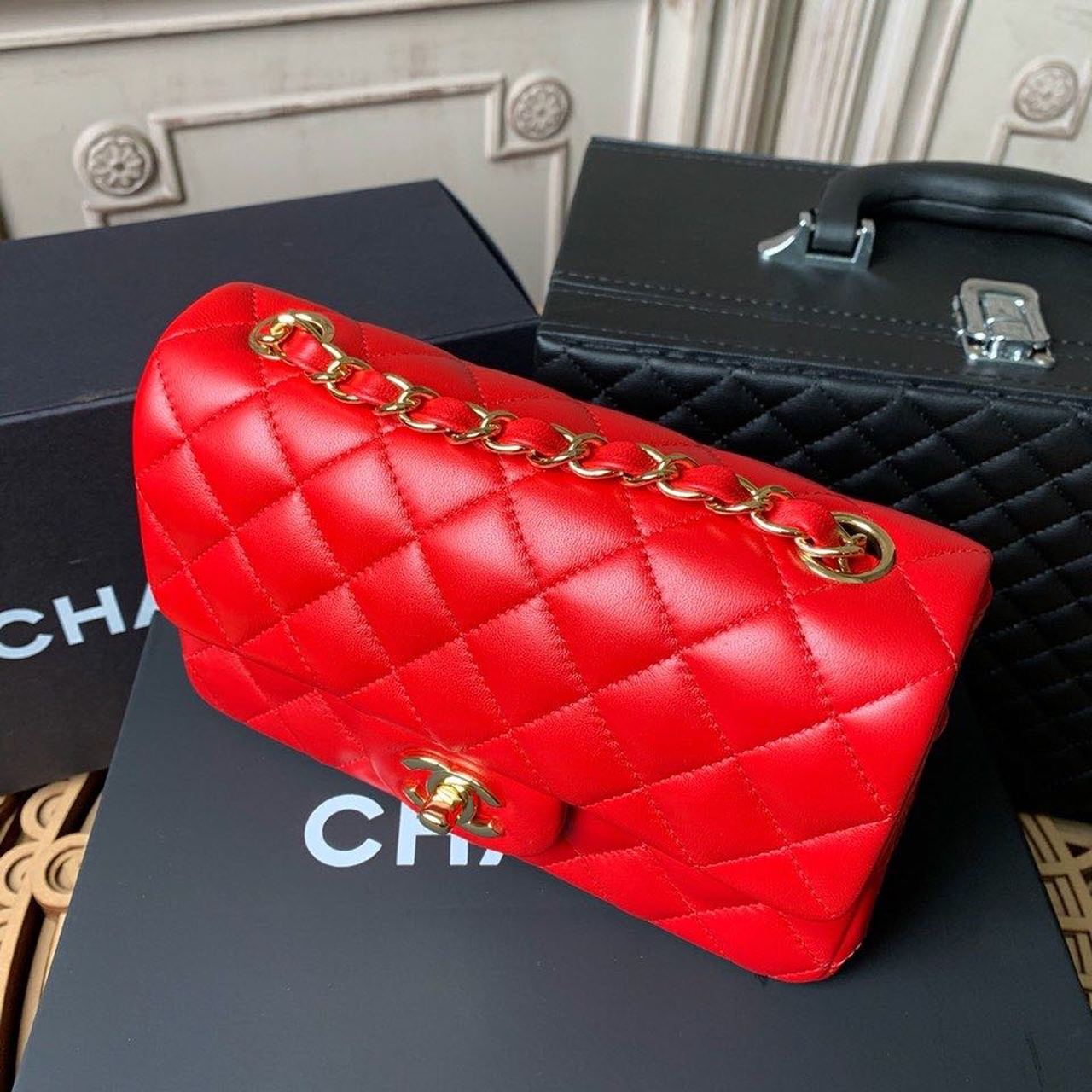 ChanelMini GlamIap Bag Red For Women Bags Bag, Shoulder And Crossbody 7.8in/20cm A69900
