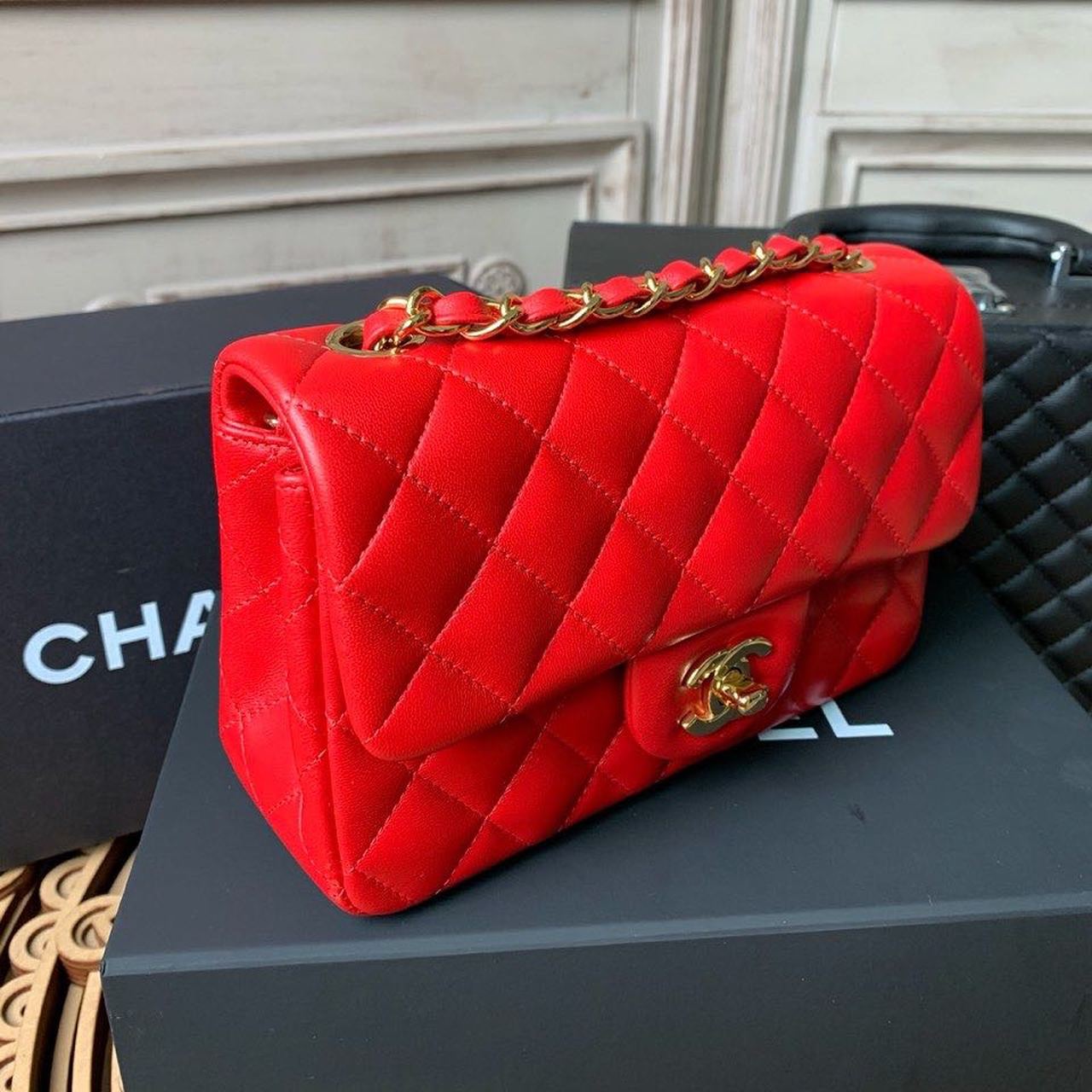 ChanelMini GlamIap Bag Red For Women Bags Bag, Shoulder And Crossbody 7.8in/20cm A69900