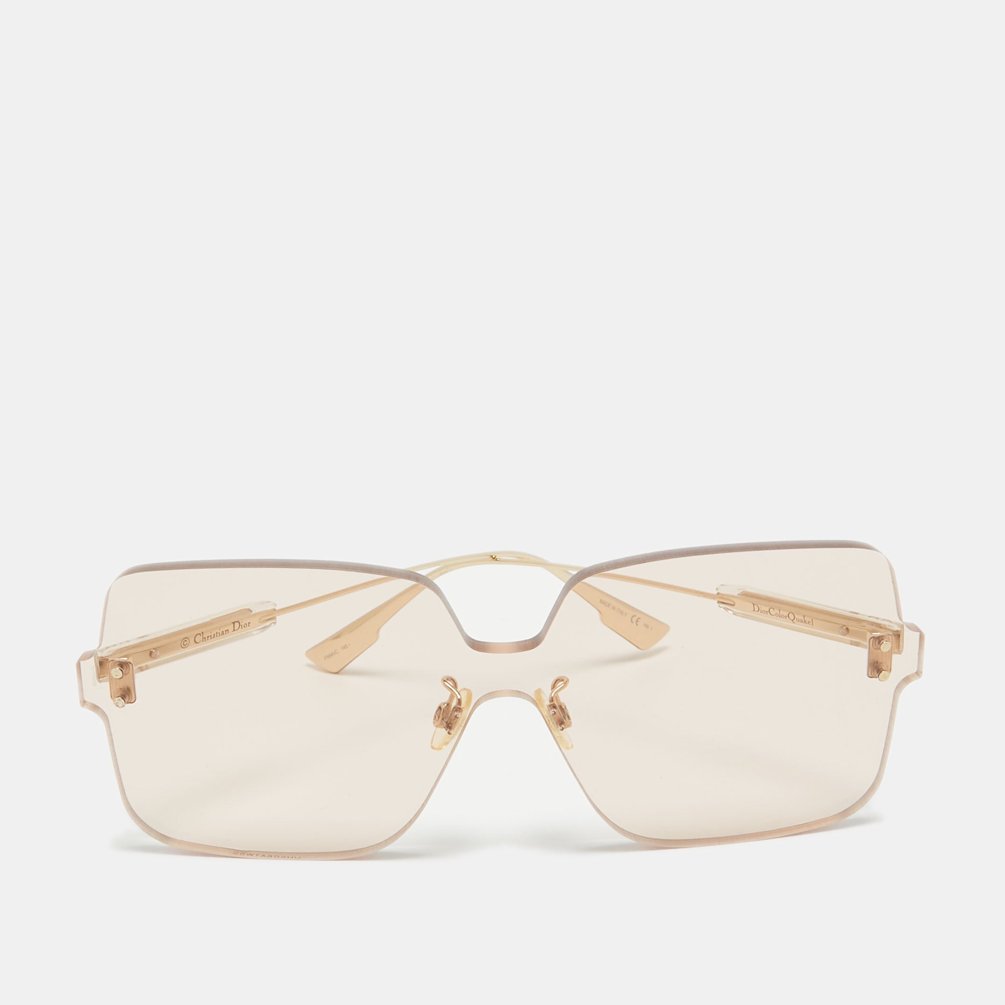 Dior Light Peach/gold Colorquake1 Oversized Sunglasses