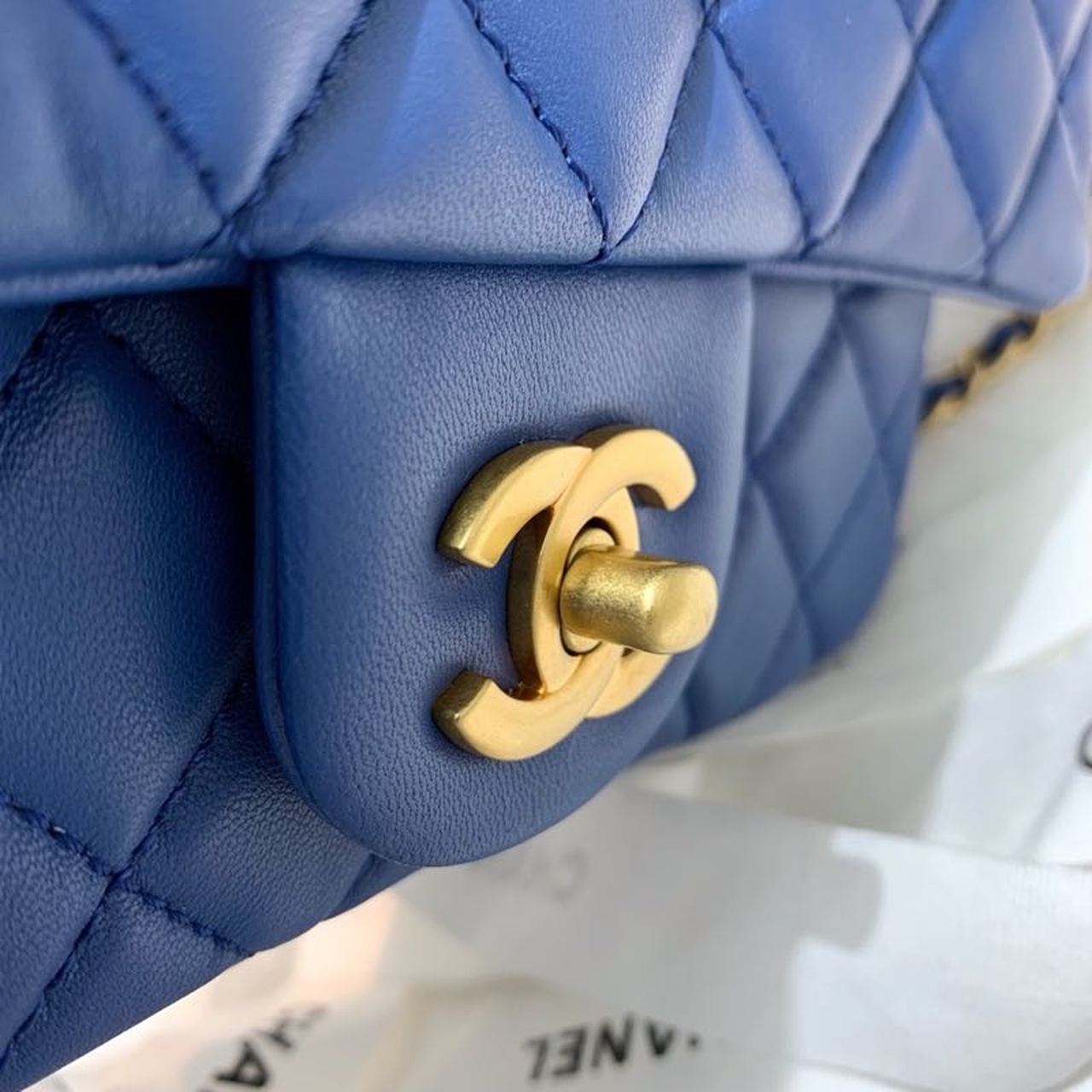 ChanelGlamIap Bag With ChanelBall On Strap Blue For Women Handbags, Shoulder And Crossbody Bags 7.8in/20cm AS1787