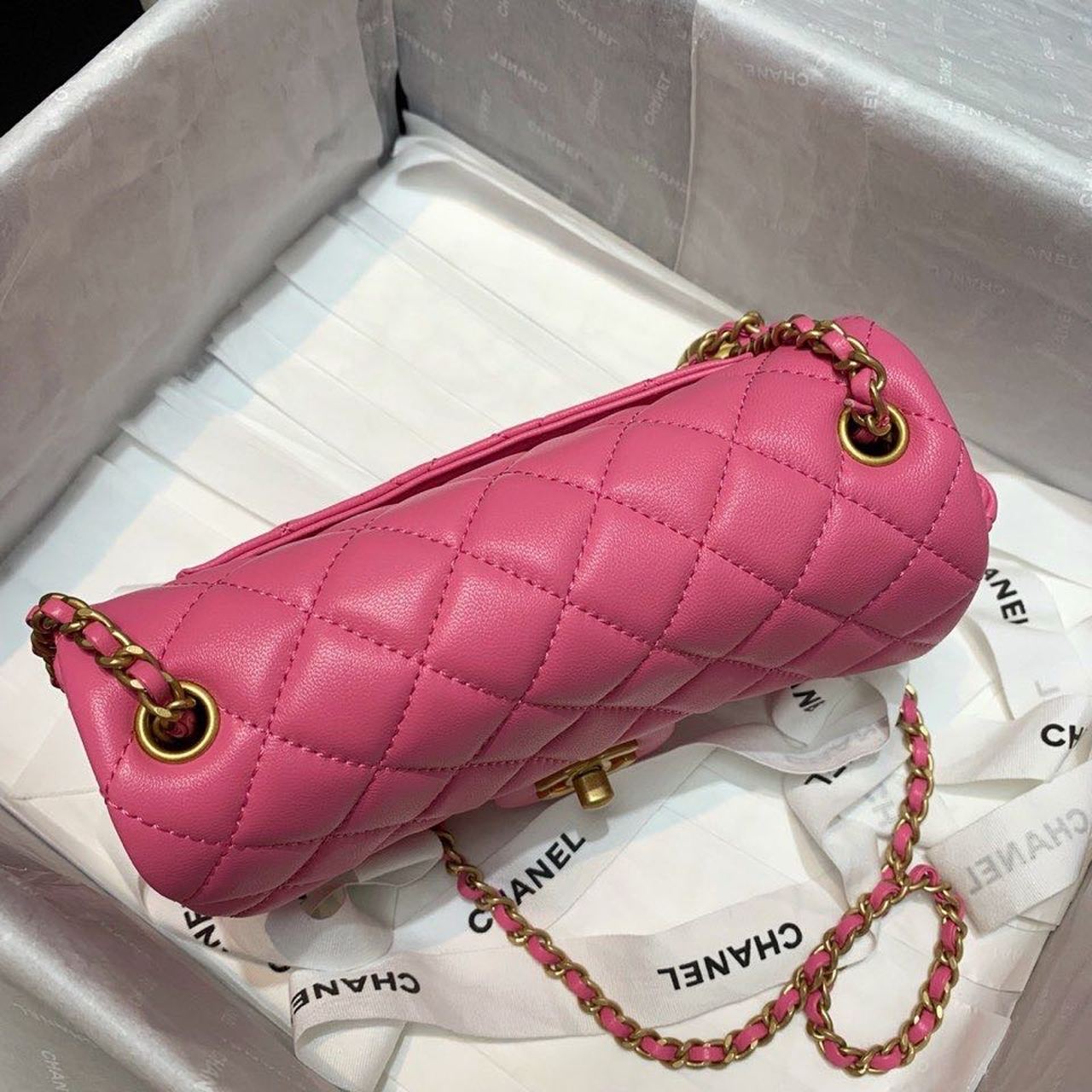 ChanelGlamIap Bag With ChanelBall On Strap PiNike For Women Handbags, Shoulder And Crossbody Bags 7.8in/20cm AS1787