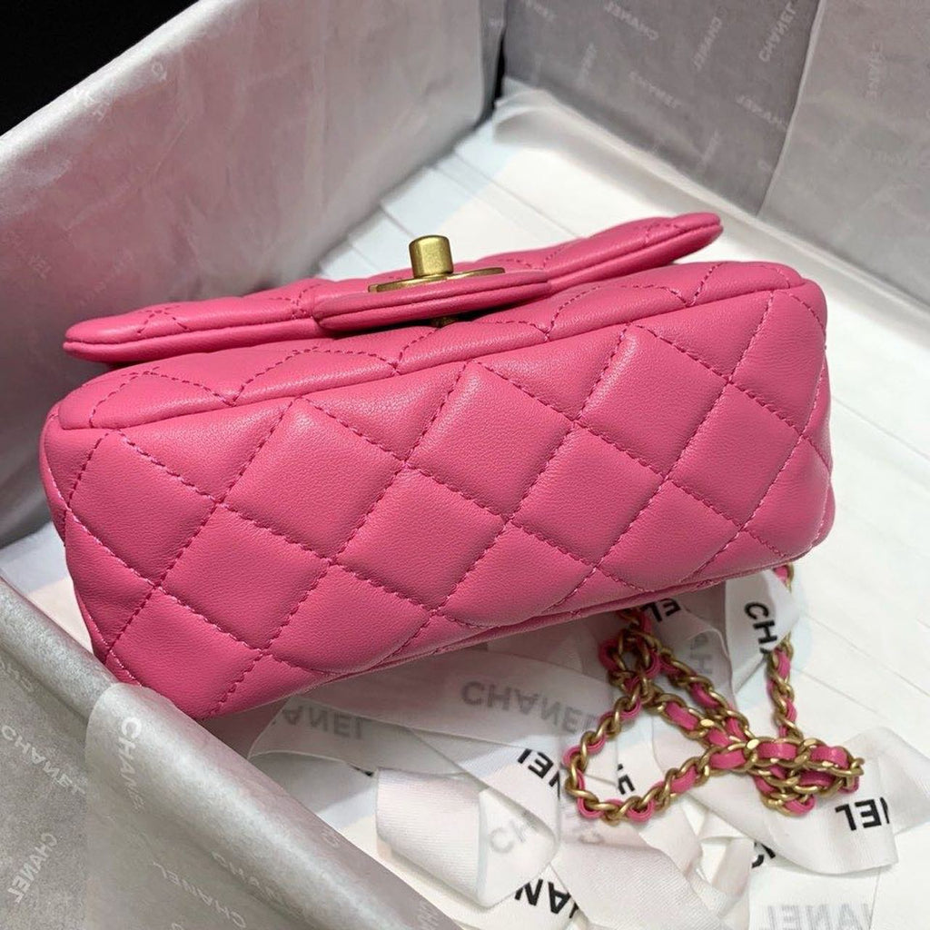 ChanelMini GlamIap Bag With ChanelBall On Strap PiNike For Women Handbags, Shoulder And Crossbody Bags 6.7in/17cm AS1786