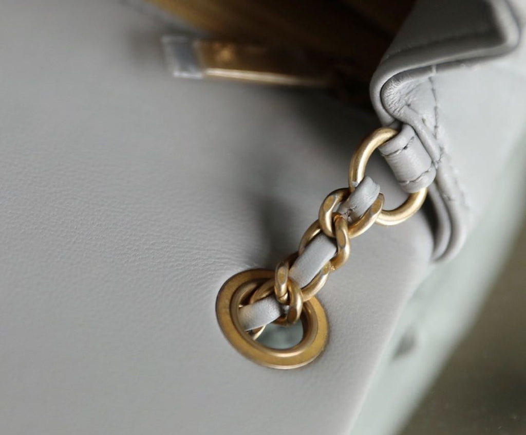 ChanelMini GlamIap Bag With ChanelBall On Strap Grey For Women Handbags, Shoulder And Crossbody Bags 6.7in/17cm AS1786