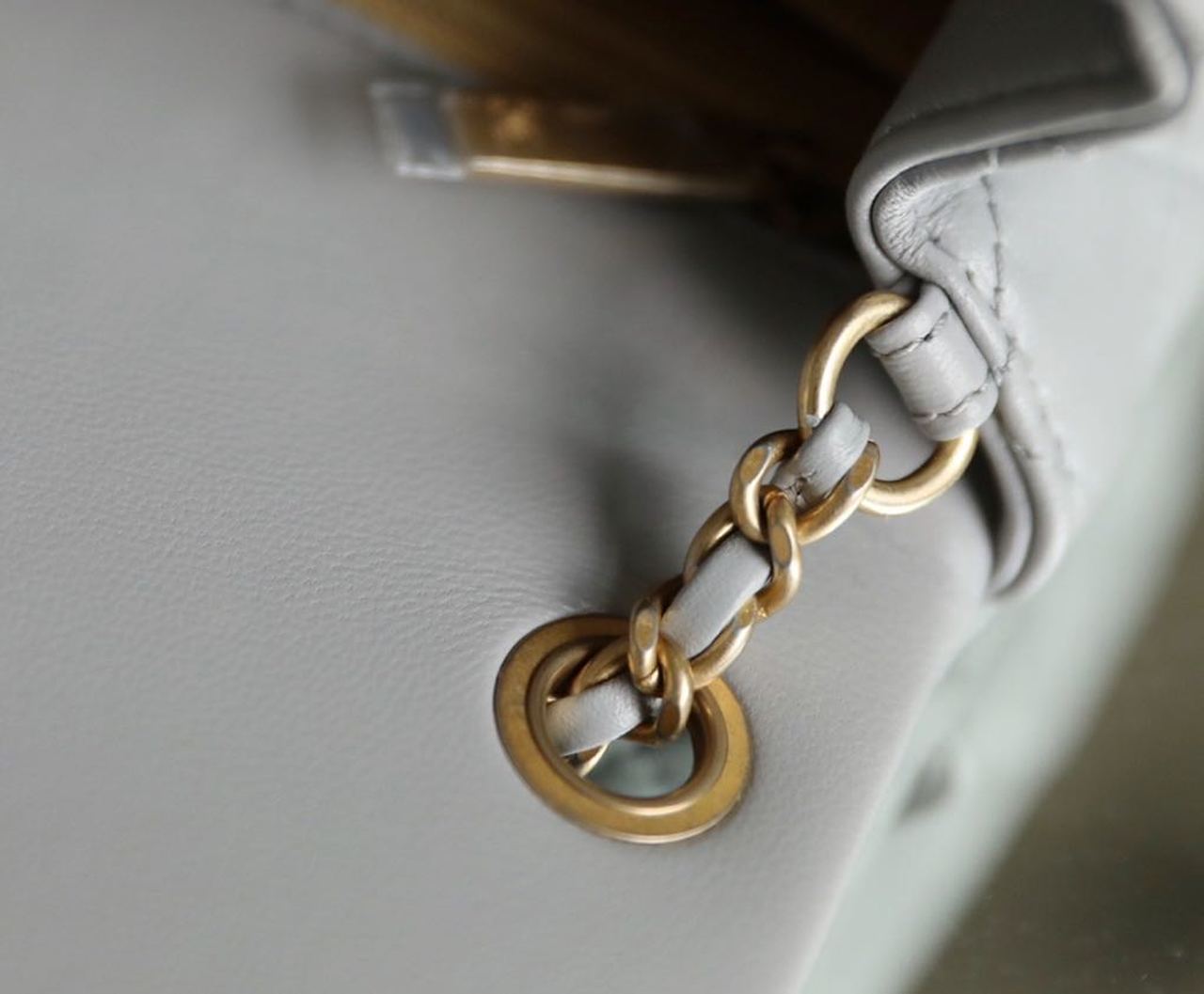 ChanelMini GlamIap Bag With ChanelBall On Strap Grey For Women Handbags, Shoulder And Crossbody Bags 6.7in/17cm AS1786