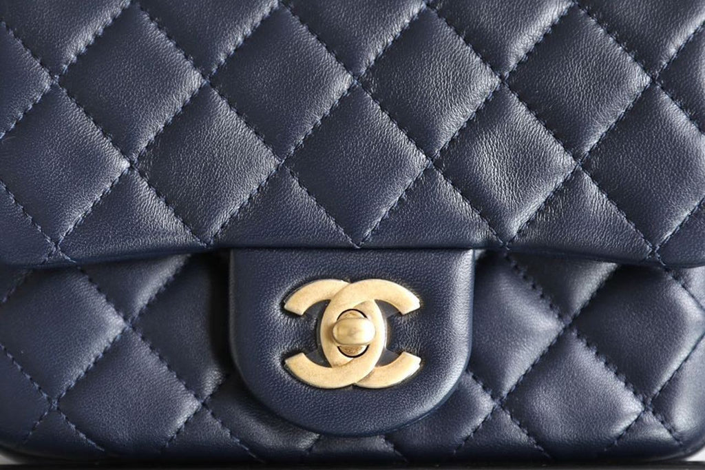 ChanelMini GlamIap Bag With ChanelBall On Strap Navy Blue For Women Handbags, Shoulder And Crossbody Bags 6.7in/17cm AS1786