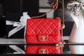 ChanelMini GlamIap Bag With ChanelBall On Strap Red For Women Handbags, Shoulder And Crossbody Bags 6.7in/17cm AS1786